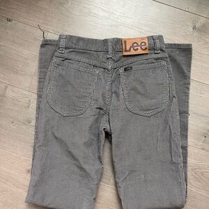 Lee Gray Corduroy Pants 26